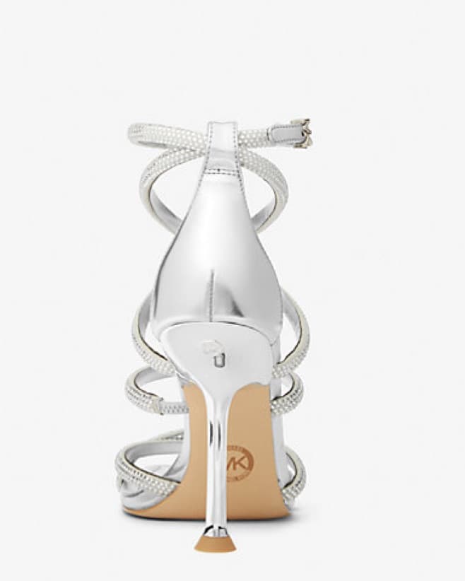 Michael Kors Silver Strappy Stilettos  - Image 3
