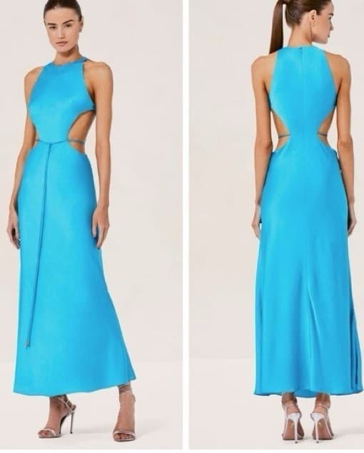 Alexis Lune Cut Out Blue Dress  - Image 1