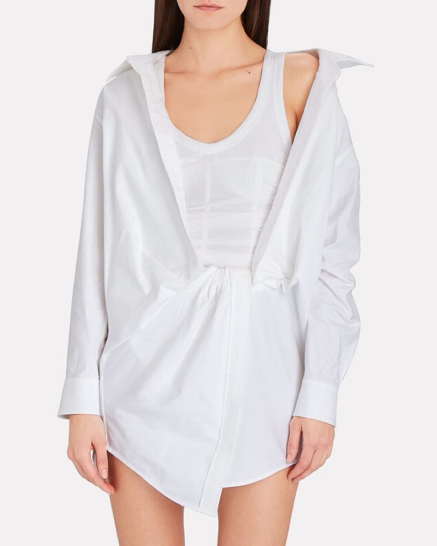 Alexander Wang Falling Twist Shirt Dress - Image 5
