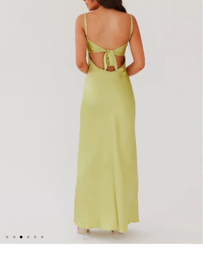 Satin Maxi Dress - Image 2