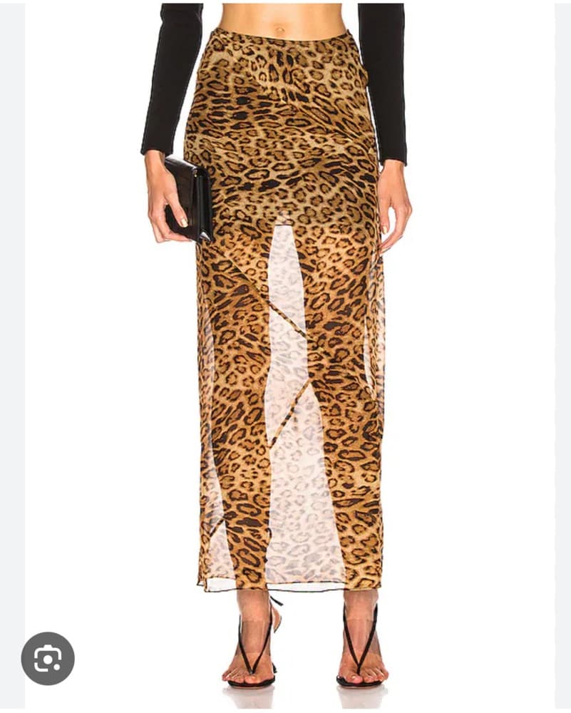 Nili Lotan Ella leopard Print Skirt  - Image 5
