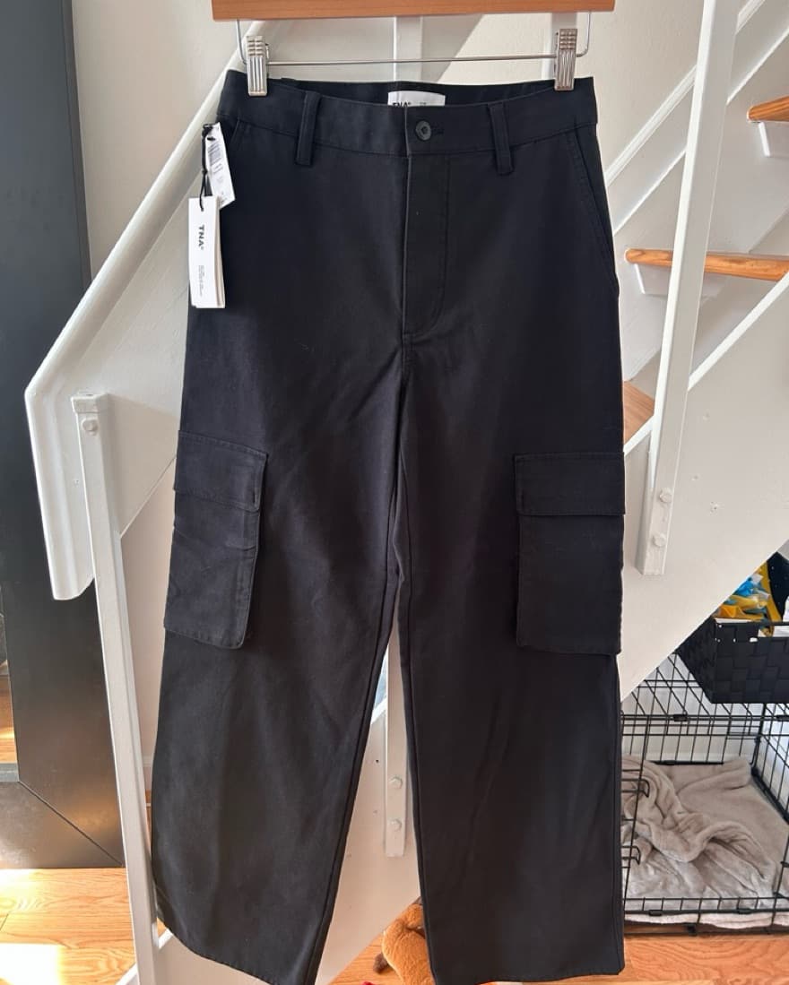 Aritzia NEW Black Cargo Pants - Image 1