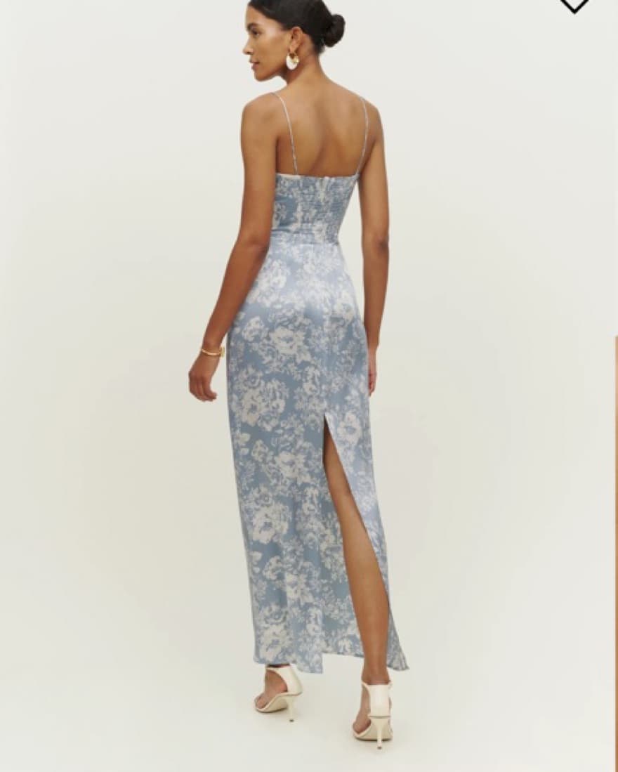 Reformation Floral Silk Dress - Image 2