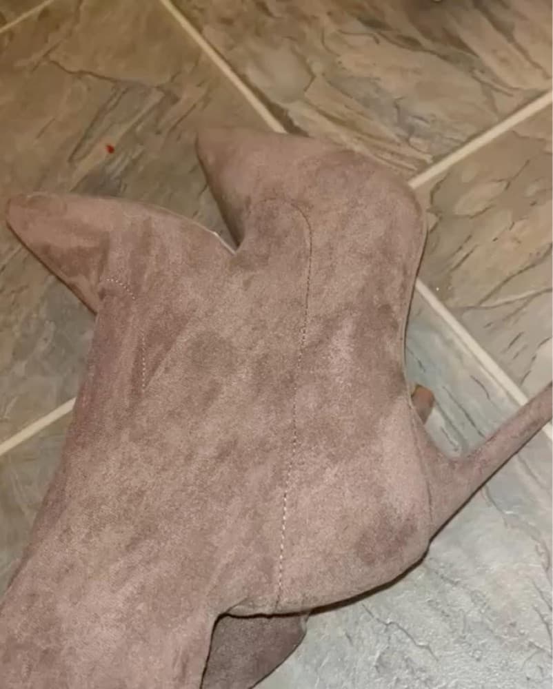 Thigh High Beige Boots  - Image 3