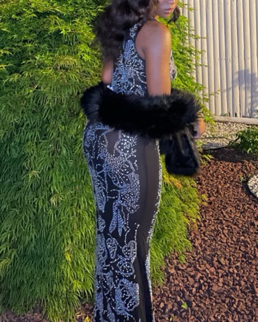 Exquisite Bejeweled Maxi Dress - Image 4