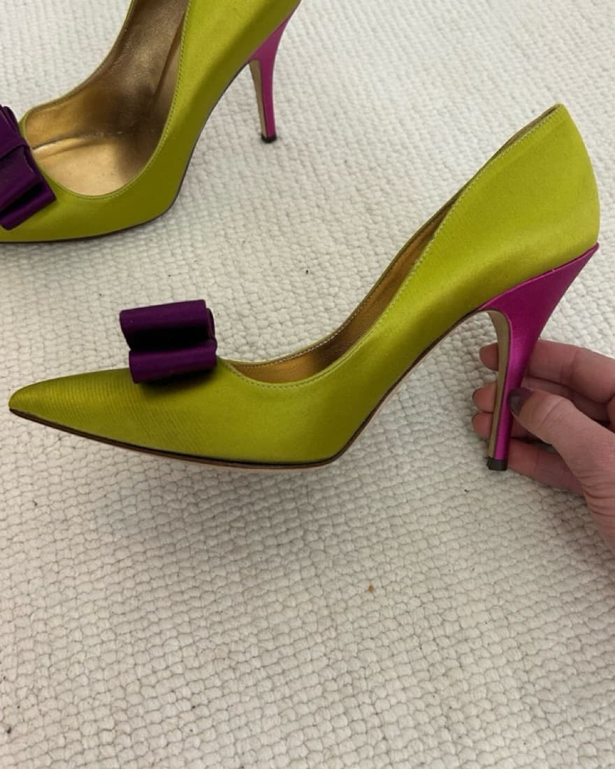 Kate Spade Satin Bow Heels - Image 4
