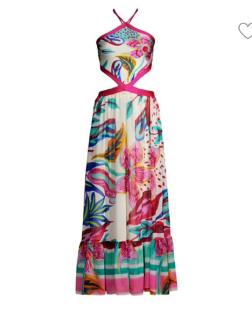 PatBo Flora Halter Beach Dress - Image 3