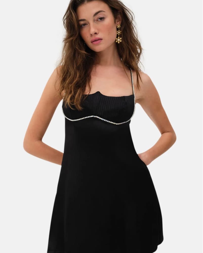 For Love & Lemons black Elora mini dress - Image 2