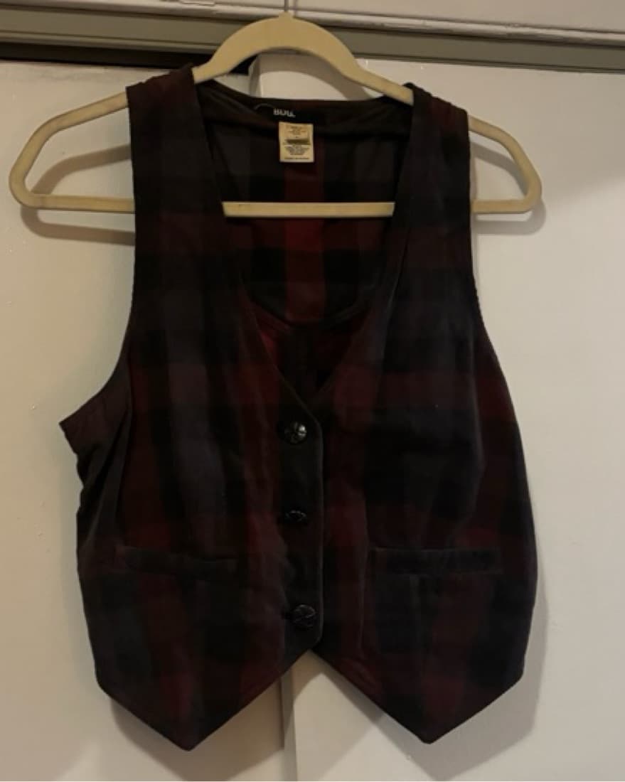 Plaid Corduroy Vest  - Image 2
