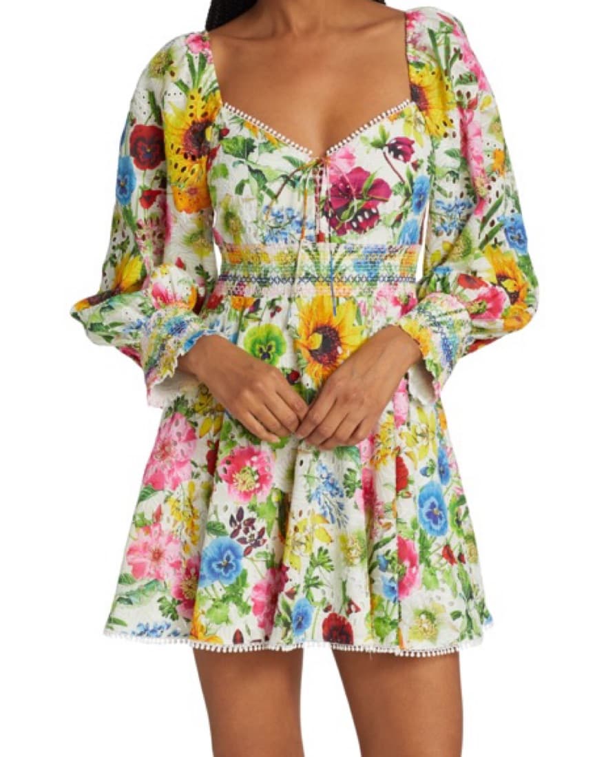 Alice & Olivia Floral Dress - Image 1