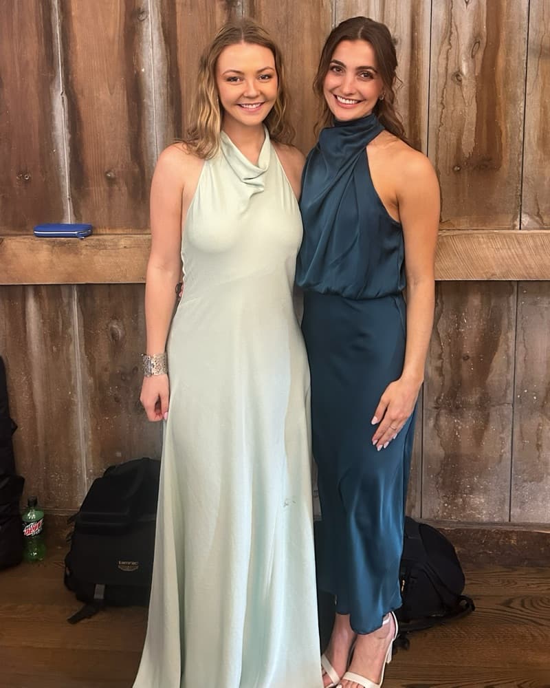 ALC Teal Backless Dress  - Image 3