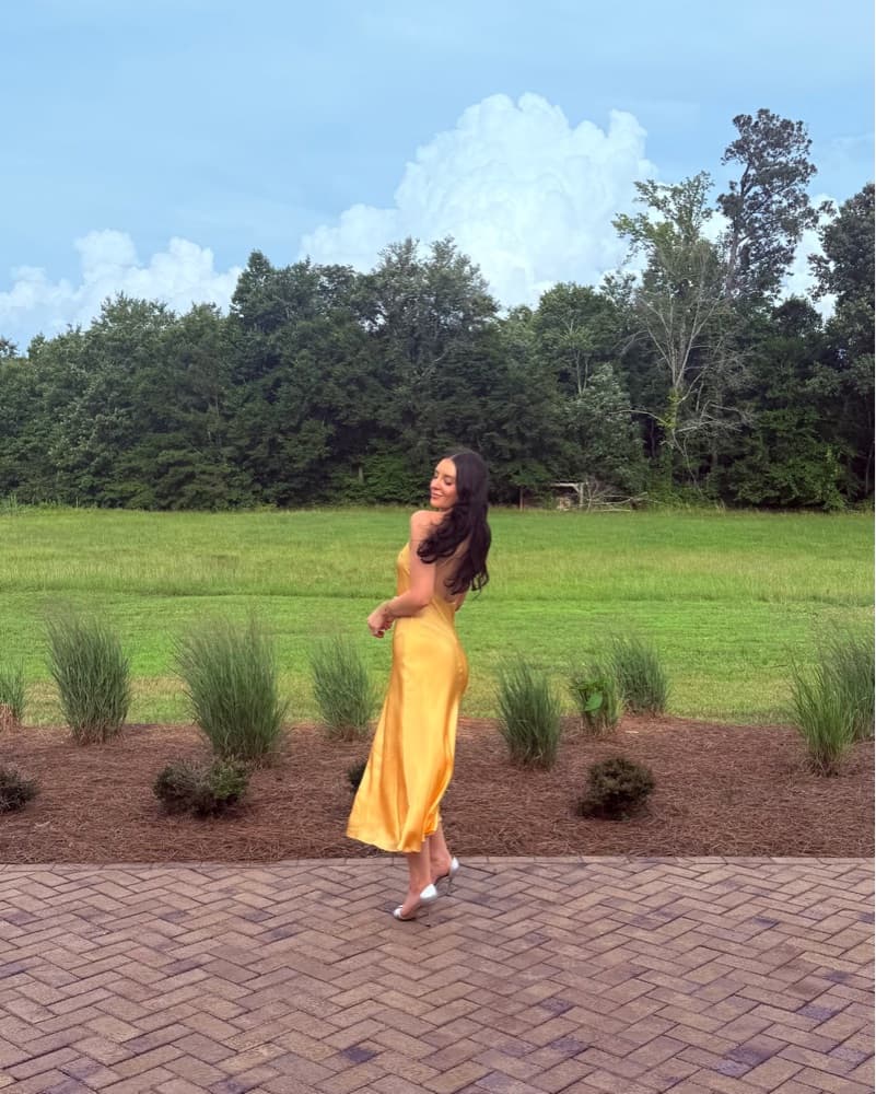 Butter Yellow Reformation Nari Dress - Image 6