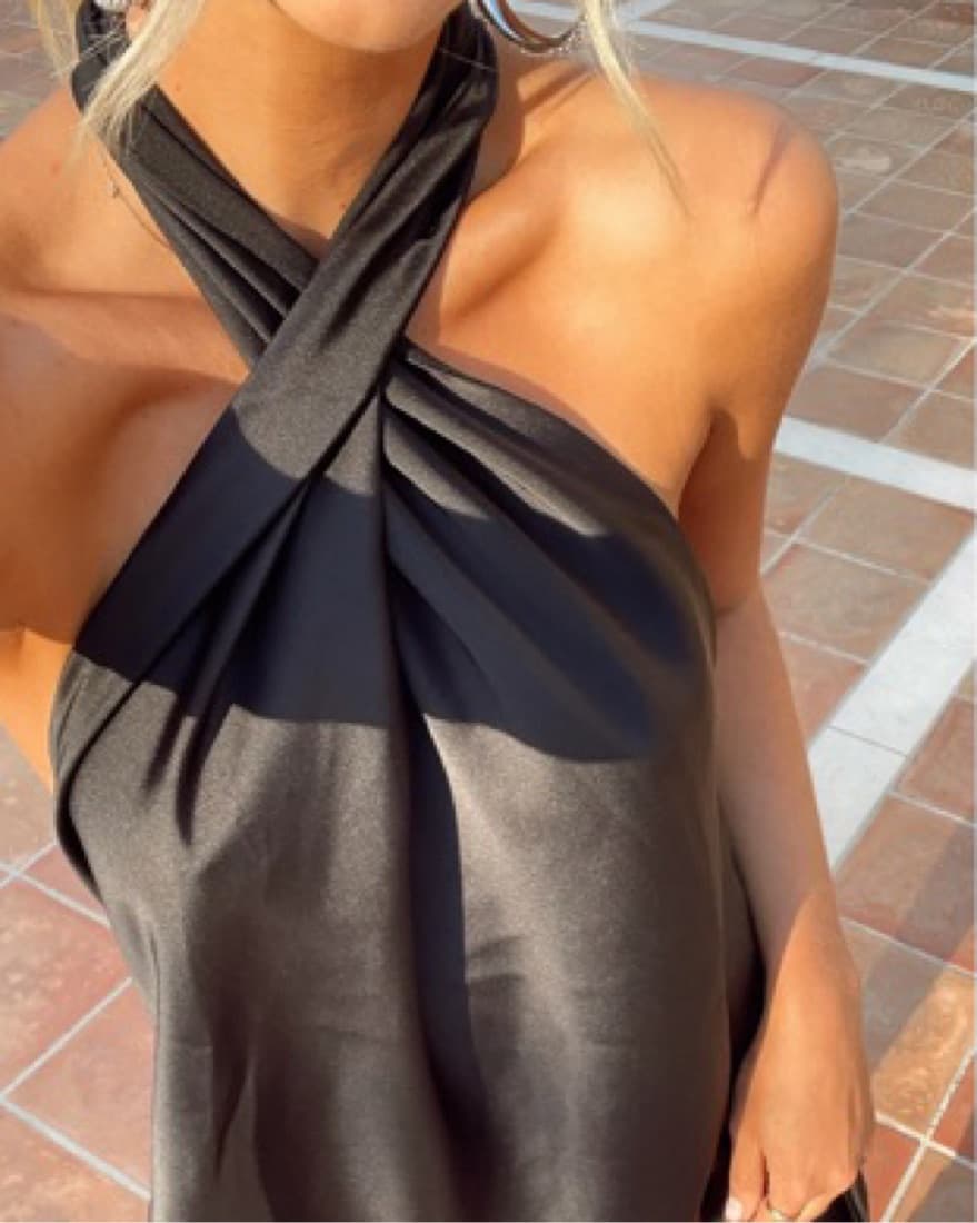 Jasmine Mini Halter Dress - Image 4