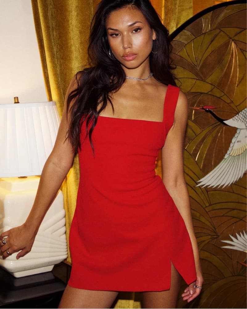 Princess Polly Bombshell Mini Dress Red - Image 2
