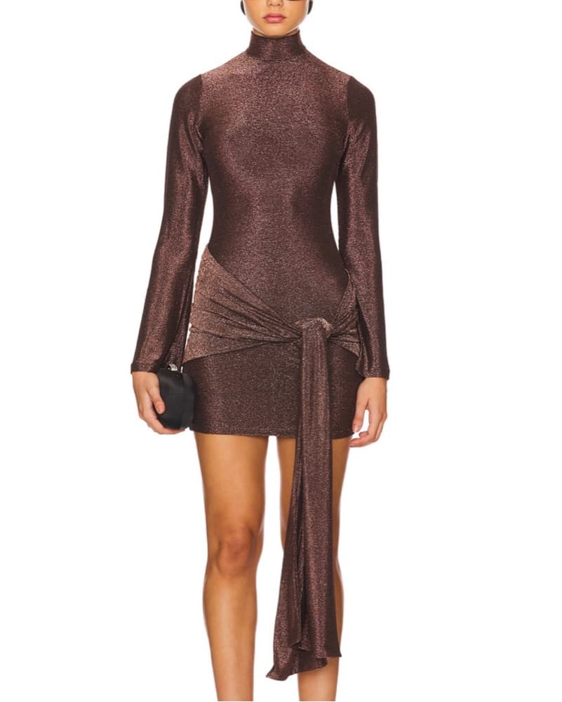 Bardot SERAPHINA TIE FRONT DRESS - Image 1