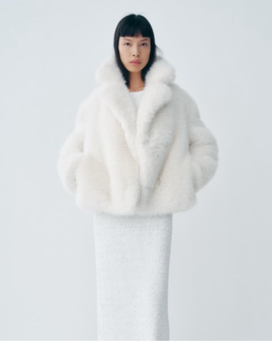 Zara Faux Fur Jacket ZW Collection - Image 1