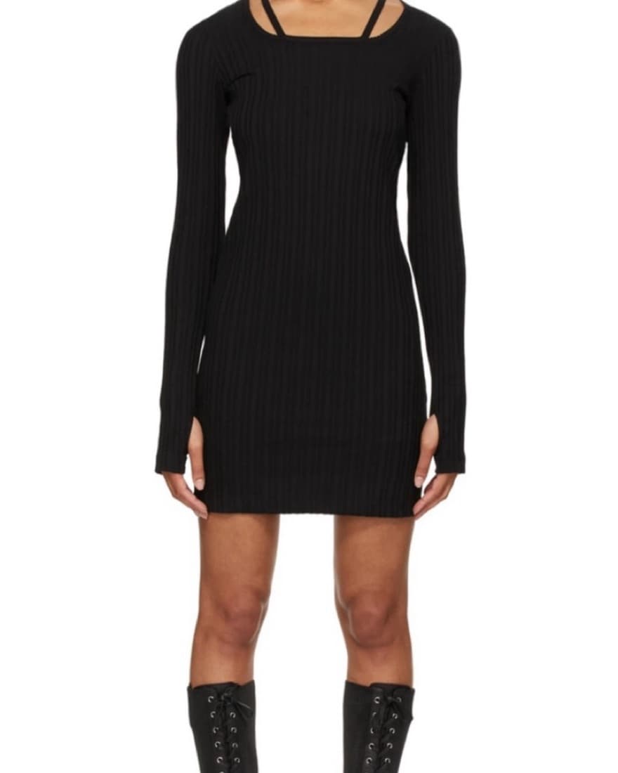 helmut lang ribbed mini dress - Image 1