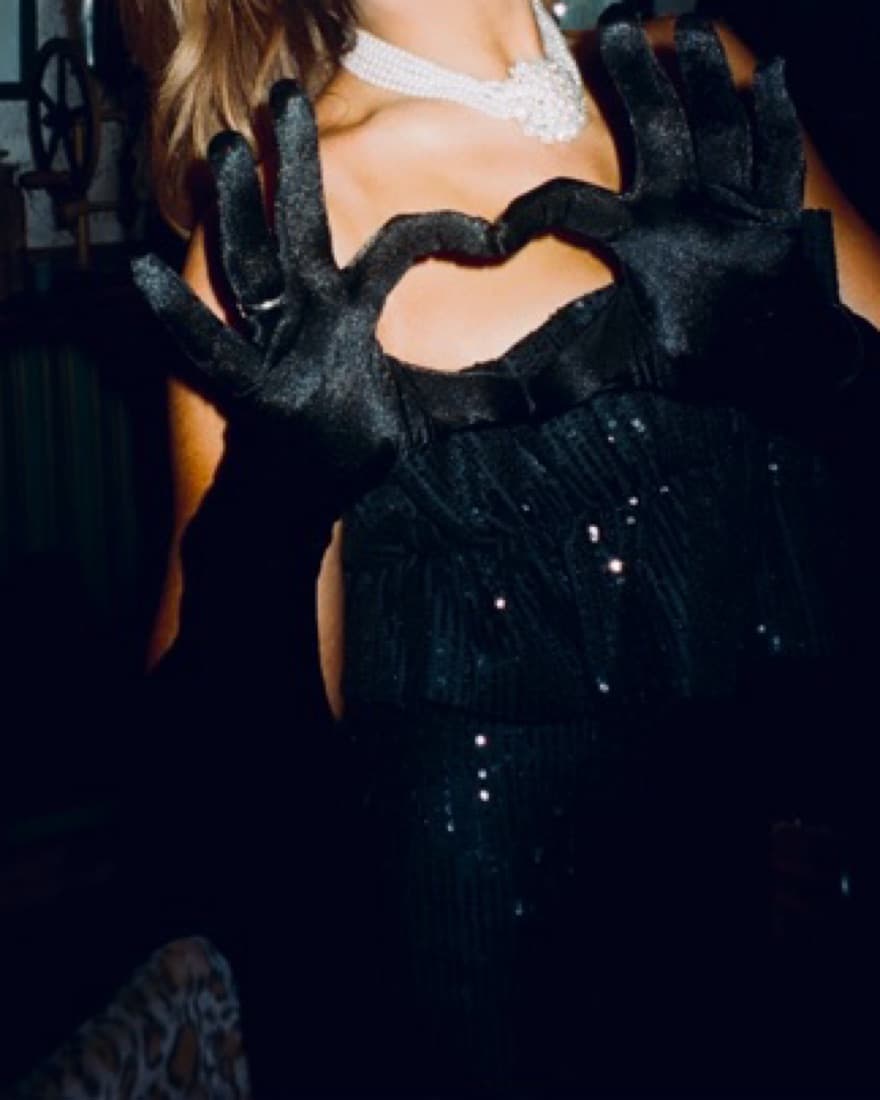 Strapless Sequin Black Mini Dress  - Image 1