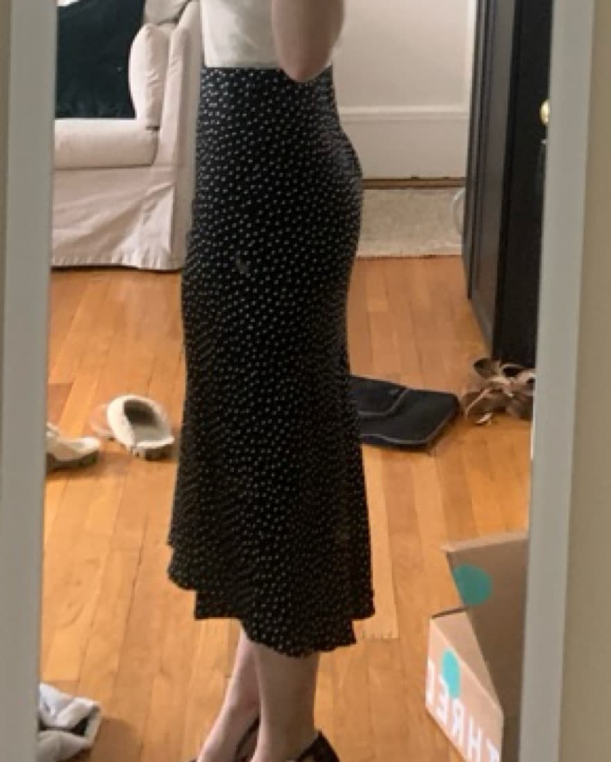 Polka Dot Midi Skirt - Image 2