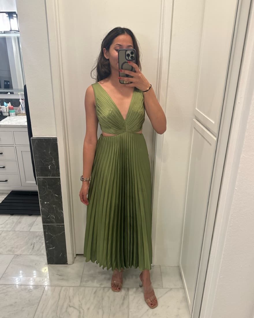 Abercrombie Giselle Pleated Cutout Maxi  - Image 2