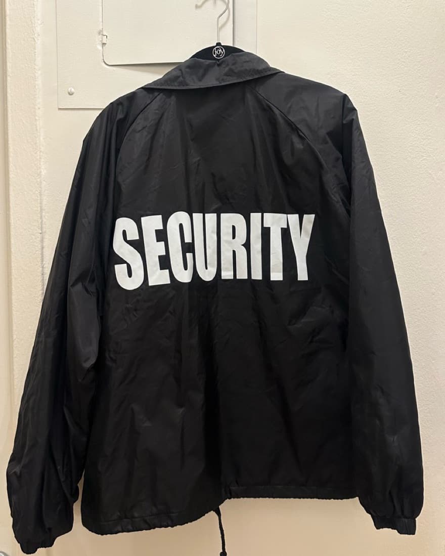security gaurd windbreaker - Image 1