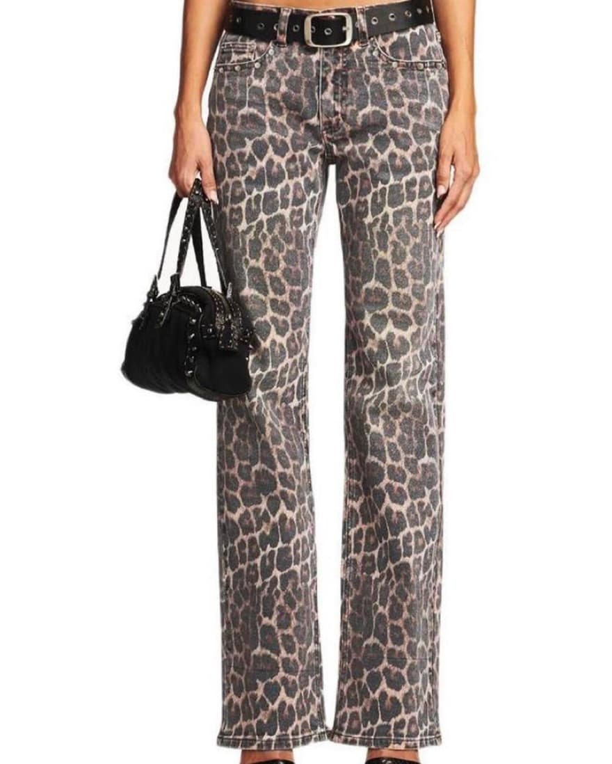I AM GIA Leopard Print Jeans  - Image 1