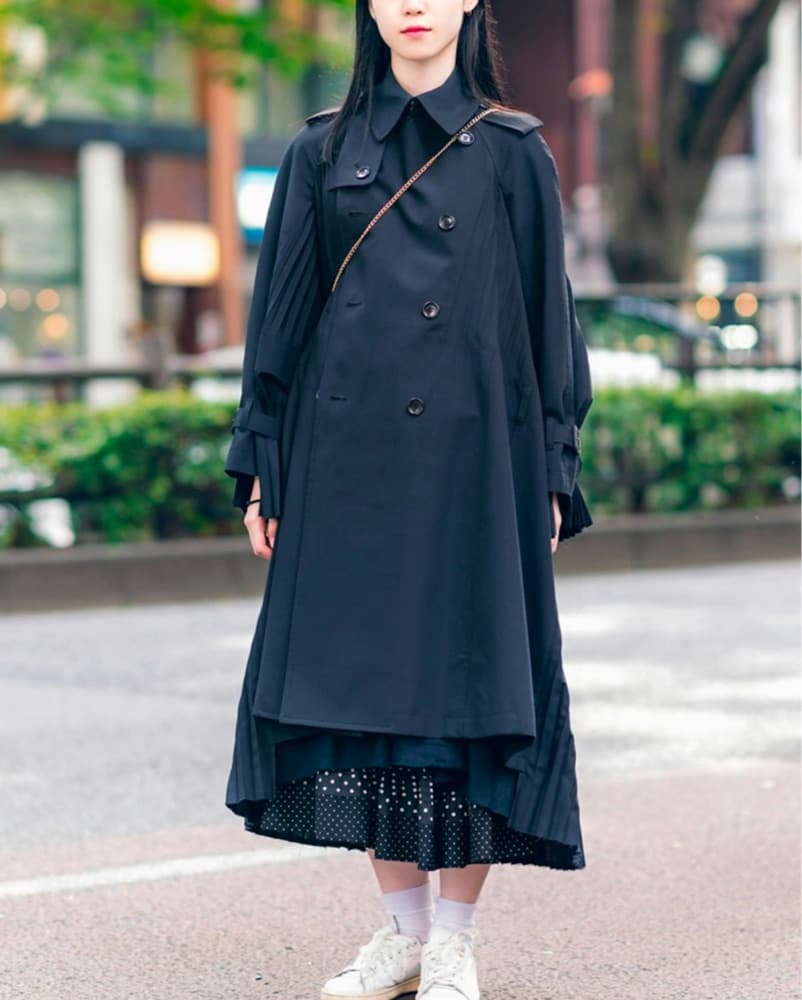 JUNYA WATANABE Pleated Back Trench Coat - Image 1