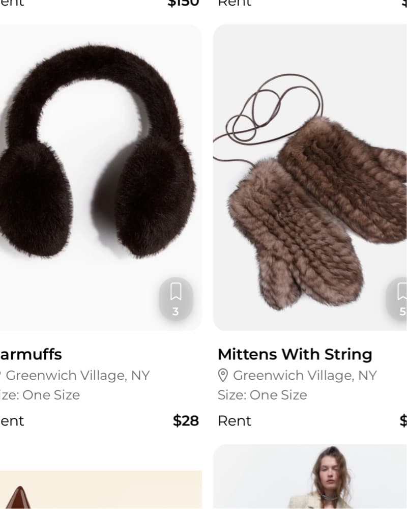 Brown Earmuffs & Mittens Bundle - Image 1