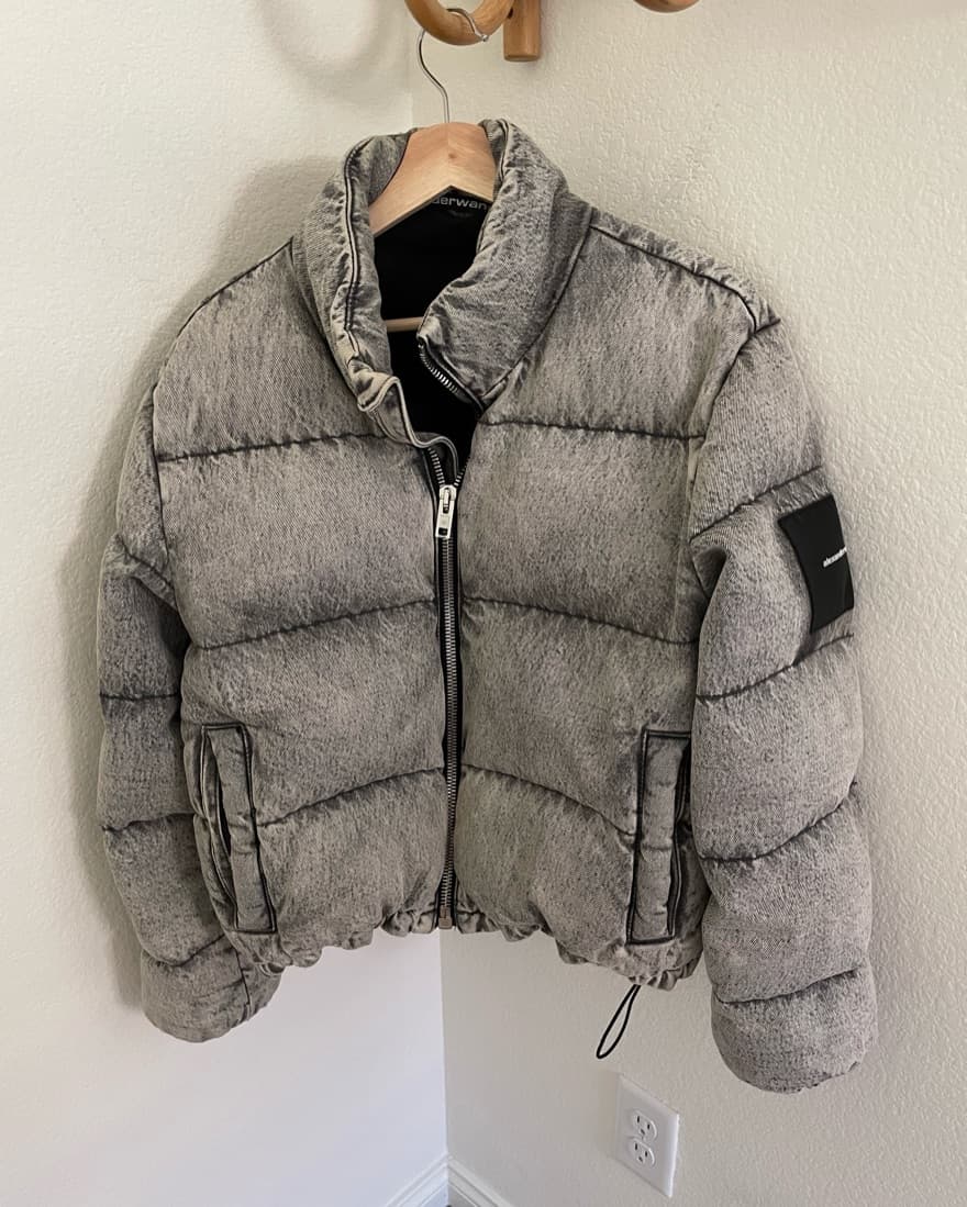 Alexander Wang Denim Grey Puffer - Image 2