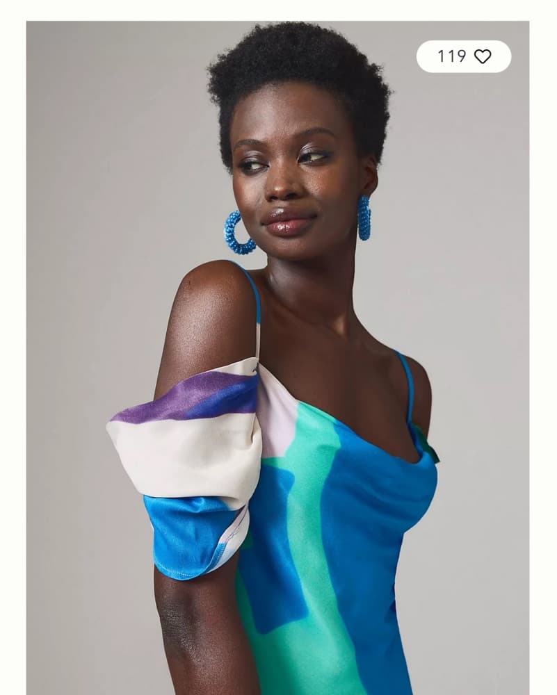 Anthropologie Bl-nk Painterly Dress - Image 3