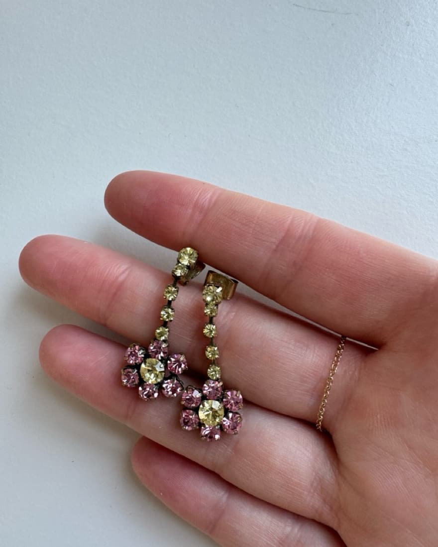 Roxanne Assoulin Pansy Crystal Earrings - Image 2