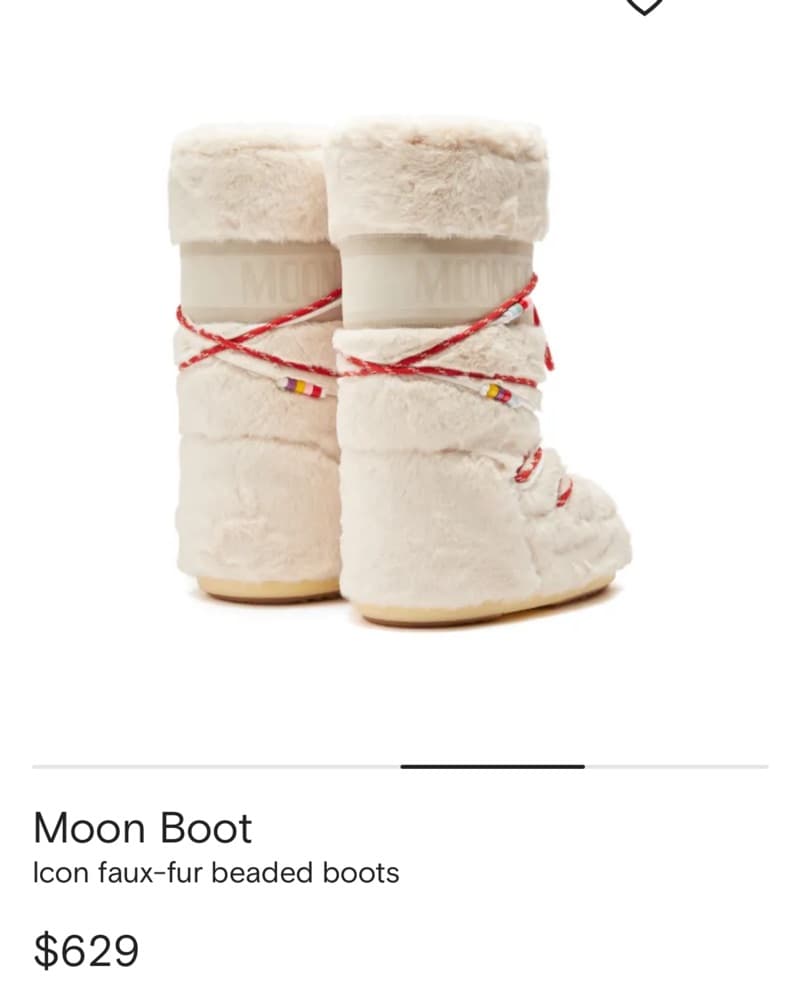 Moon Boots Faux Fur Size 8-9.5 - Image 4