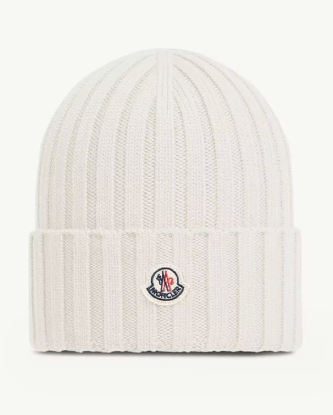 White Moncler Beanie - Image 1