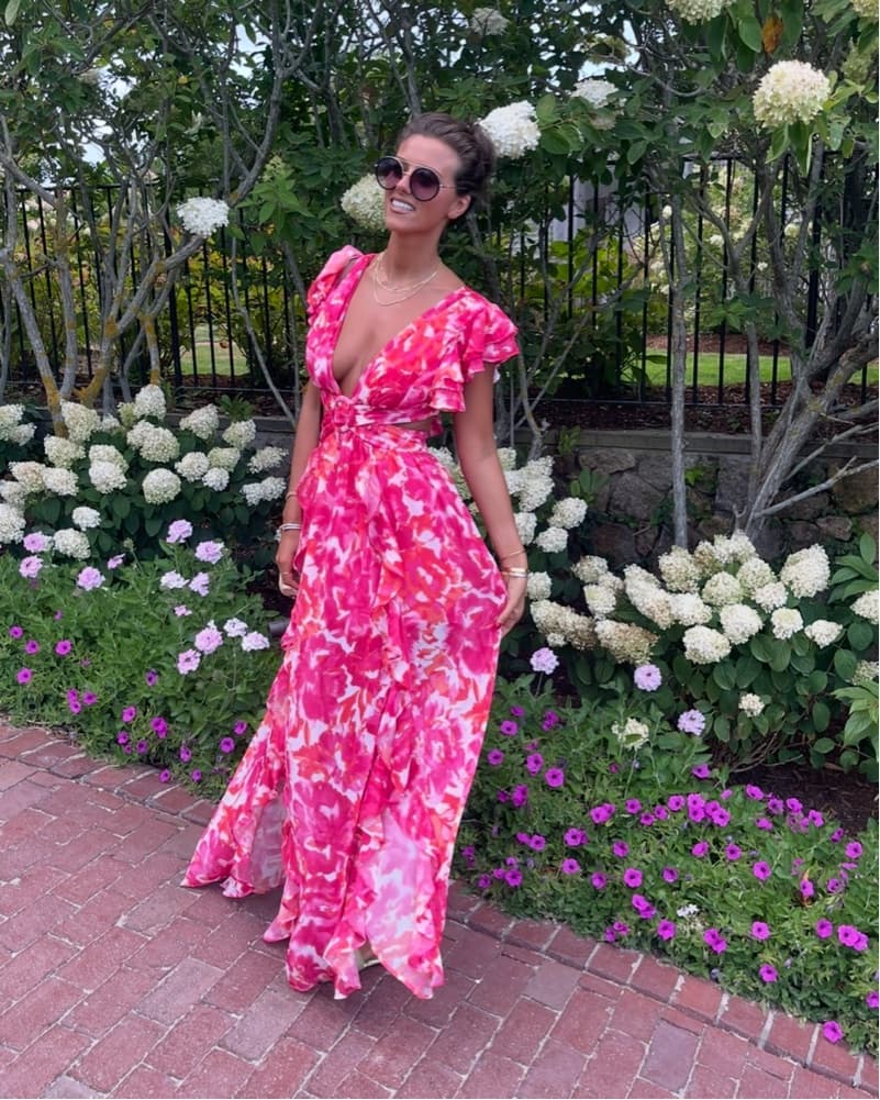 Pink Floral Maxi Dress  - Image 2