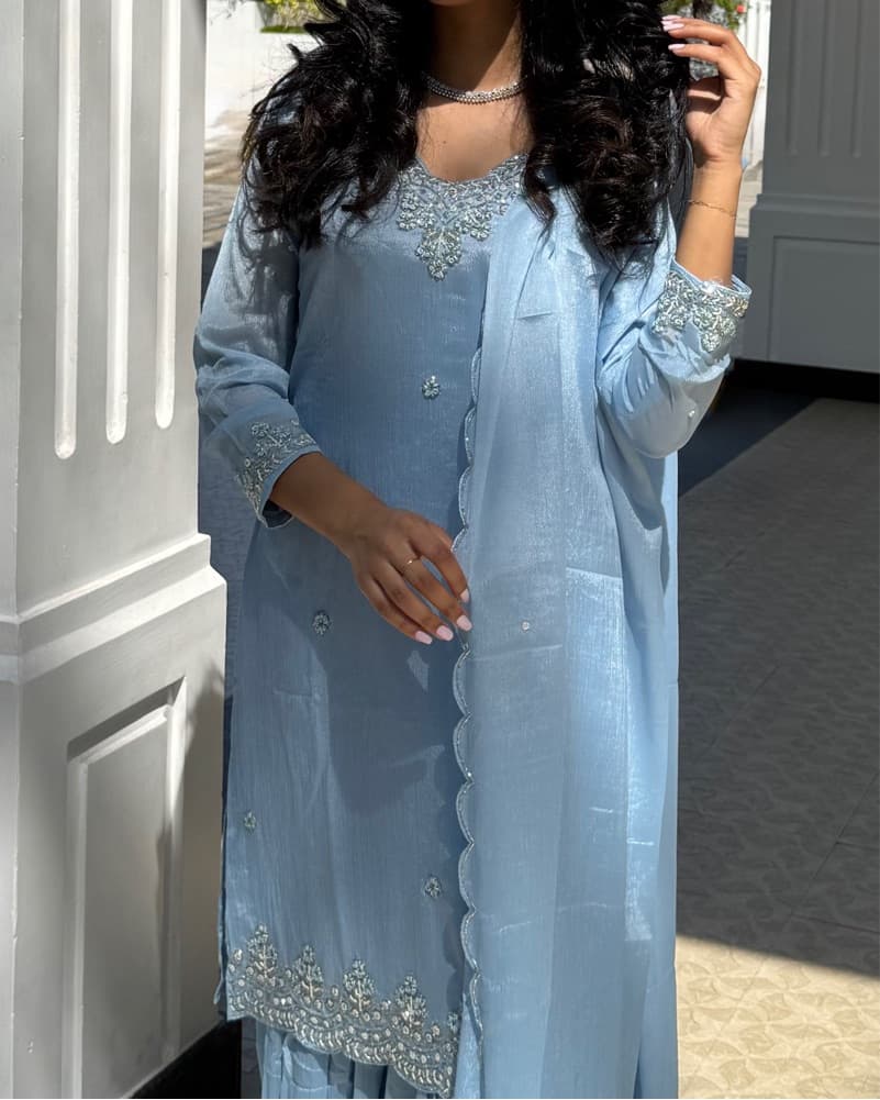 Blue Indian Wear/Sharara Set - Image 2
