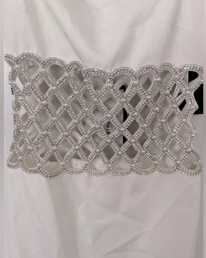 Retrofete Solene Crystal White Gown XXS - Image 5