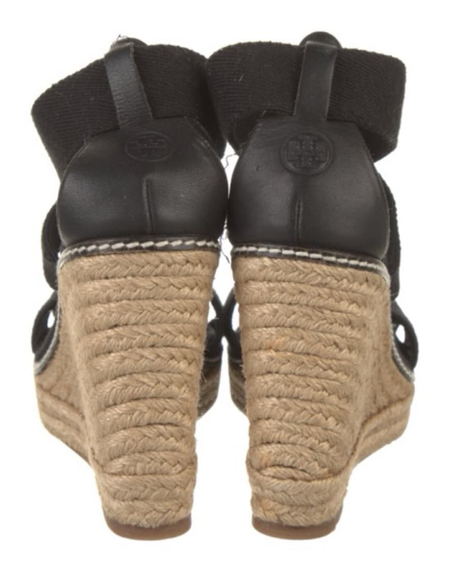 Tory Burch Canvas Wedge Espadrilles - Image 4
