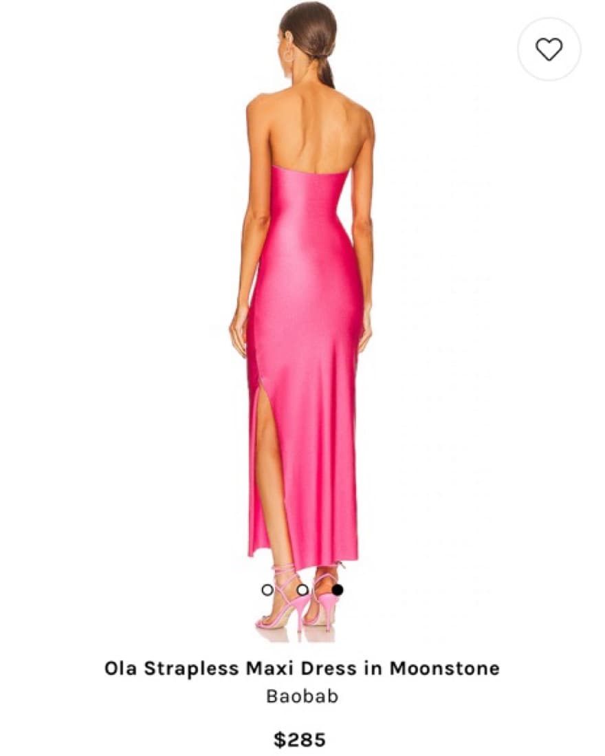 Baobab Pink Strapless Maxi  - Image 2