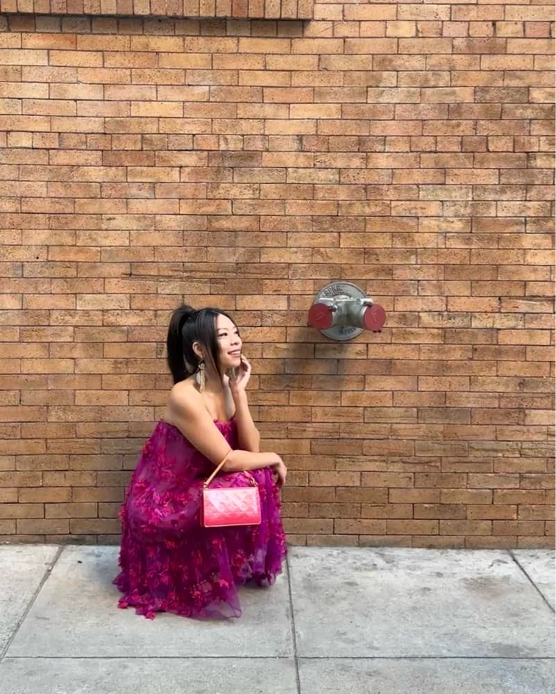 Vibrant Fuchsia Party Dress - Image 2