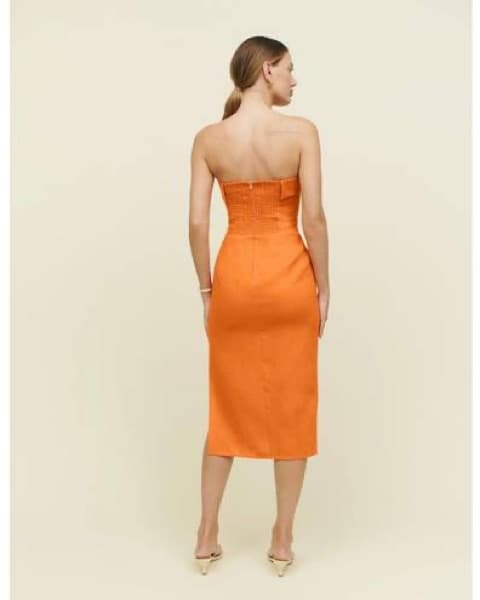 Orange Reformation Dress - Image 5