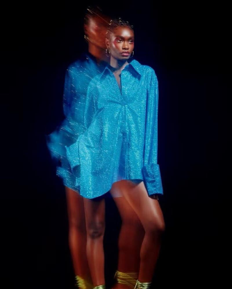 Hanifa Liah embellished Shirt Dress - Image 1