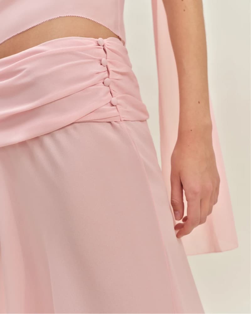 Reformation Pink Lowwaist Skirt - Image 4