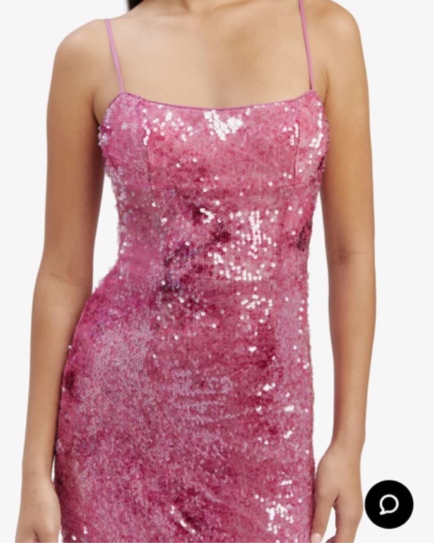 Bardot Pink Sequin Dress - Image 4