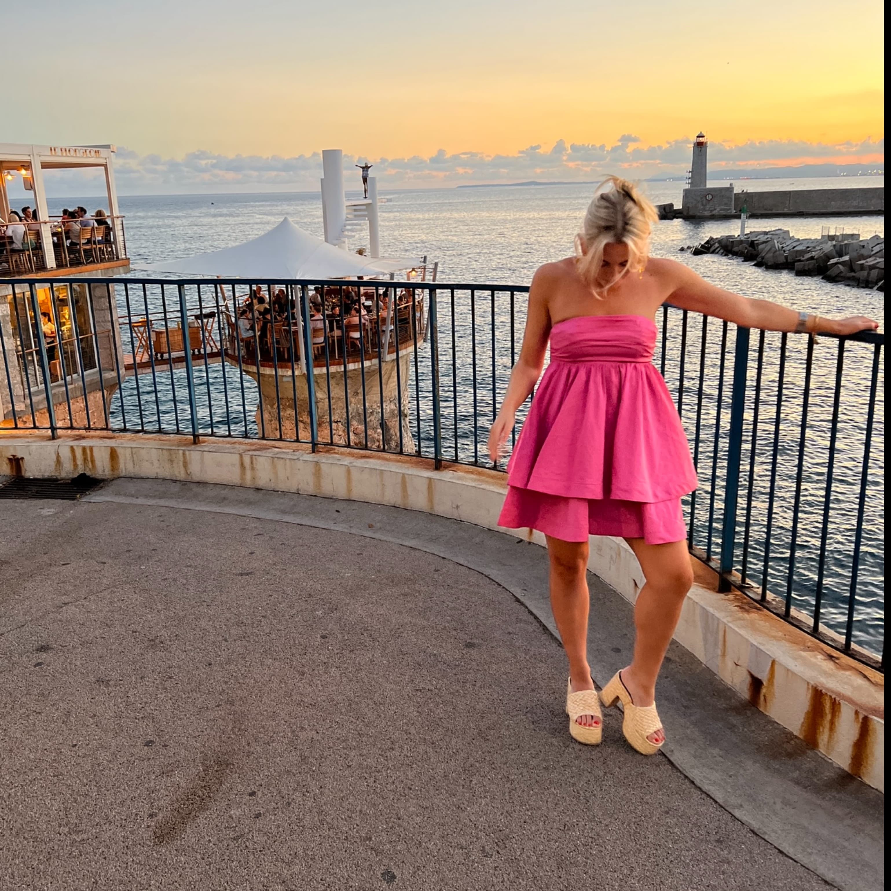 Pink Strapless Camila Coehlo Dress - Image 4