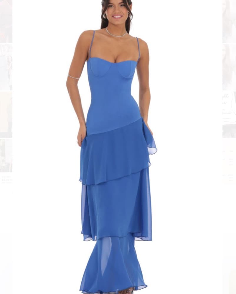 Long Ruffle Maxi Dress  - Image 2