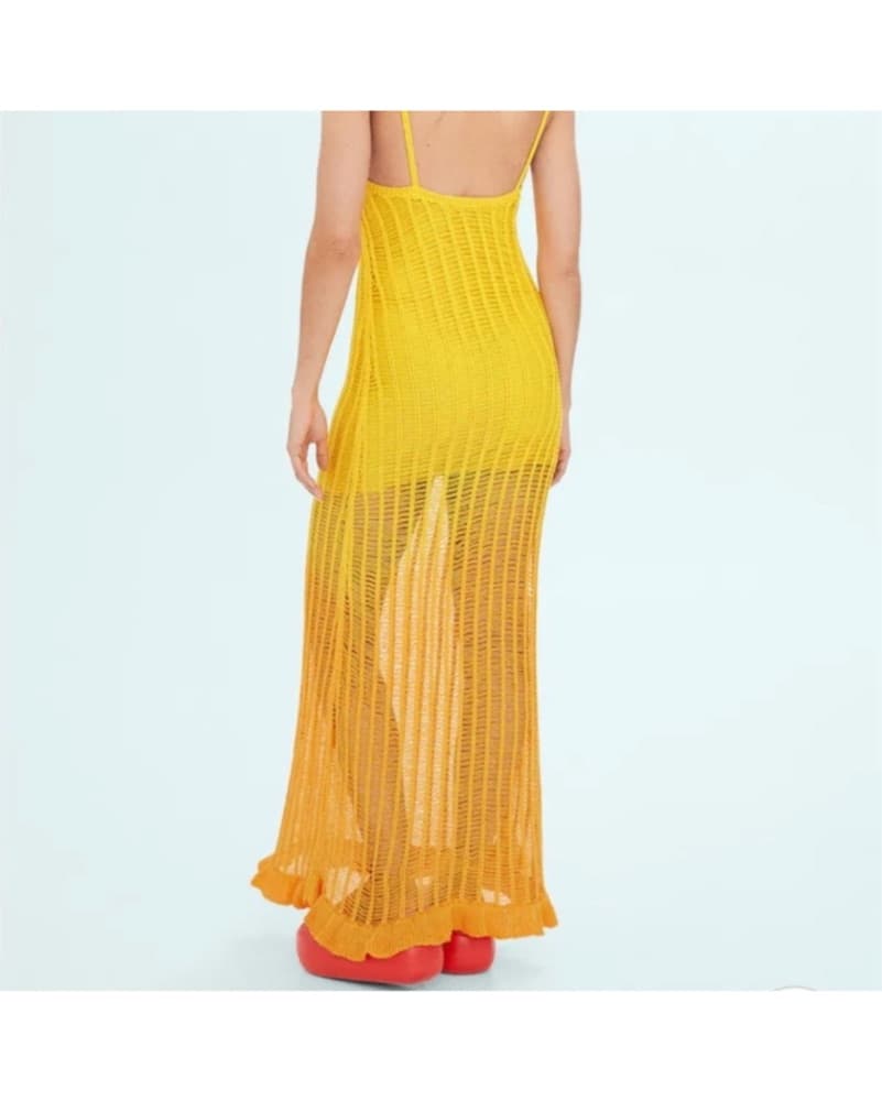 Simon miller x Mango Yellow Knit Dress - Image 2