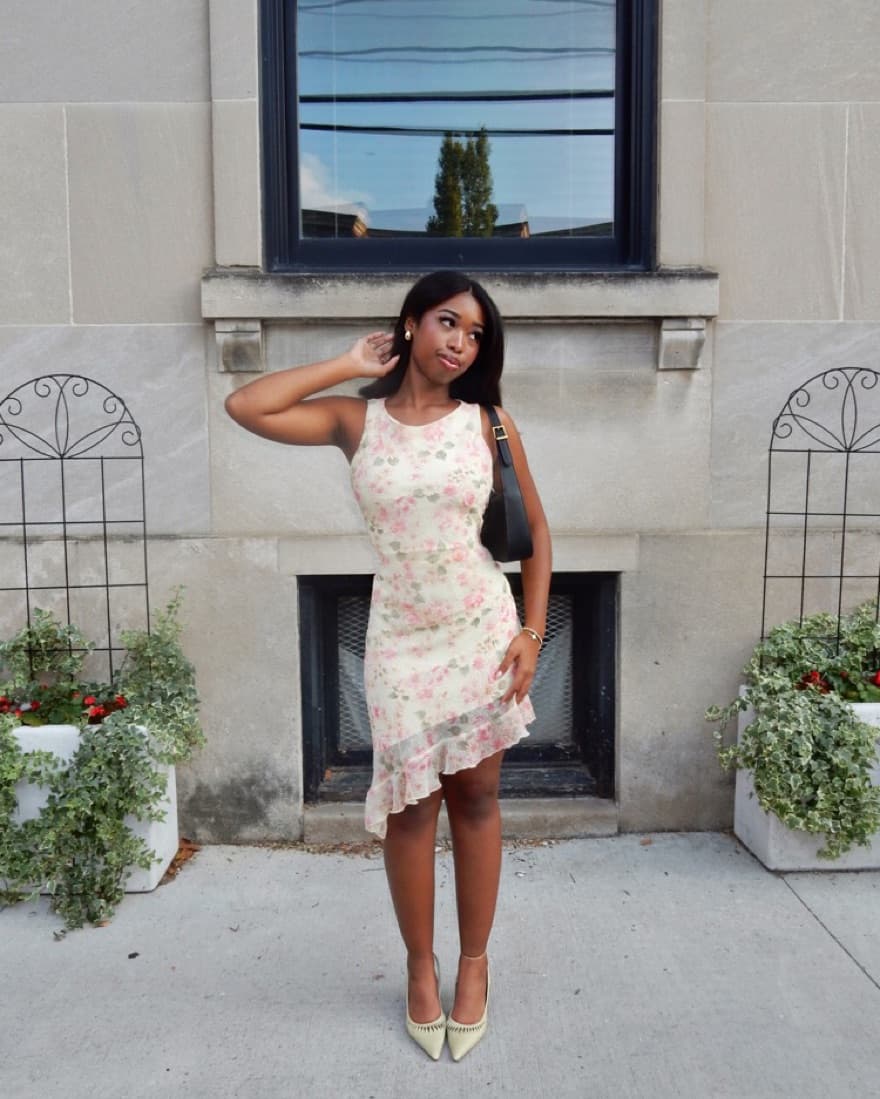 Vintage City Floral Dress - Image 1