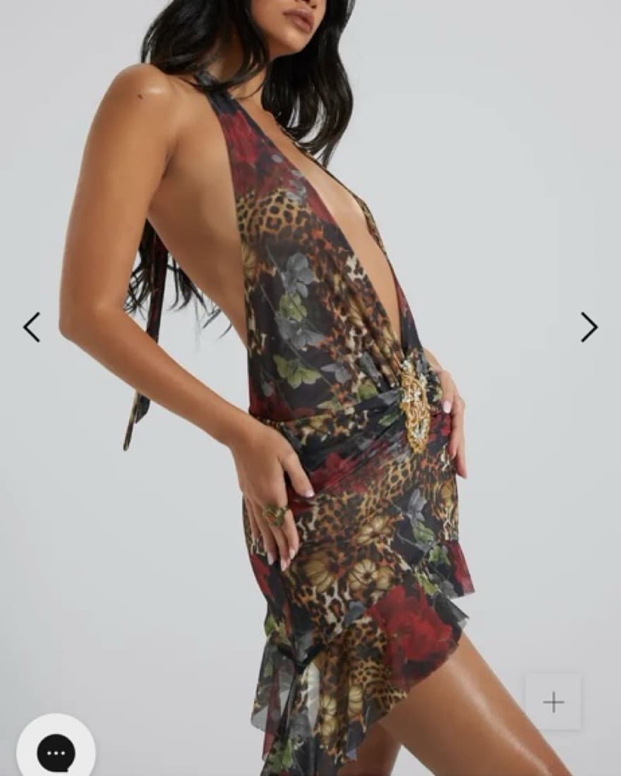 Jaded London Cindy Plunge Mini Dress - Image 2