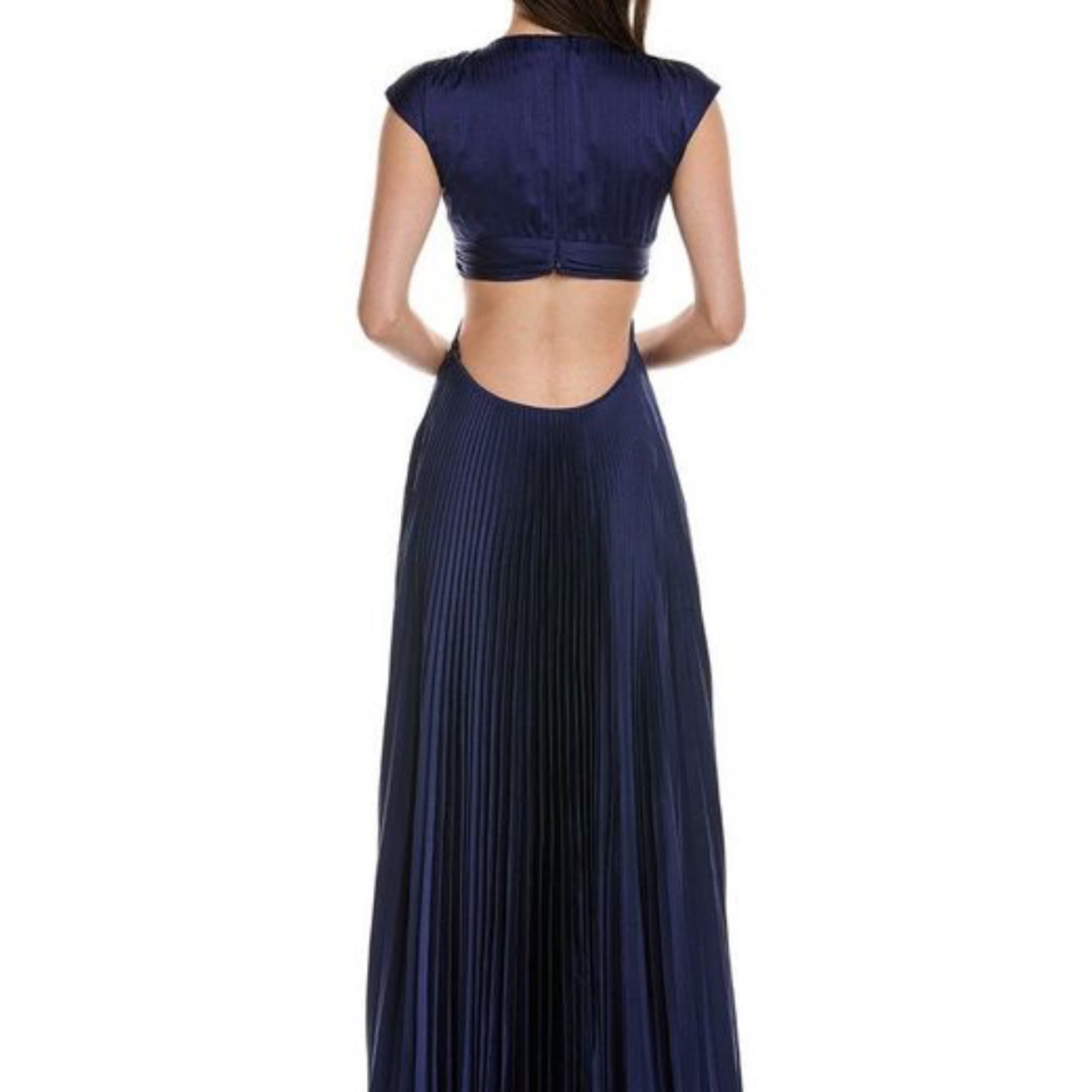 A.L.C Pleated Cut-Out Gown - Image 2