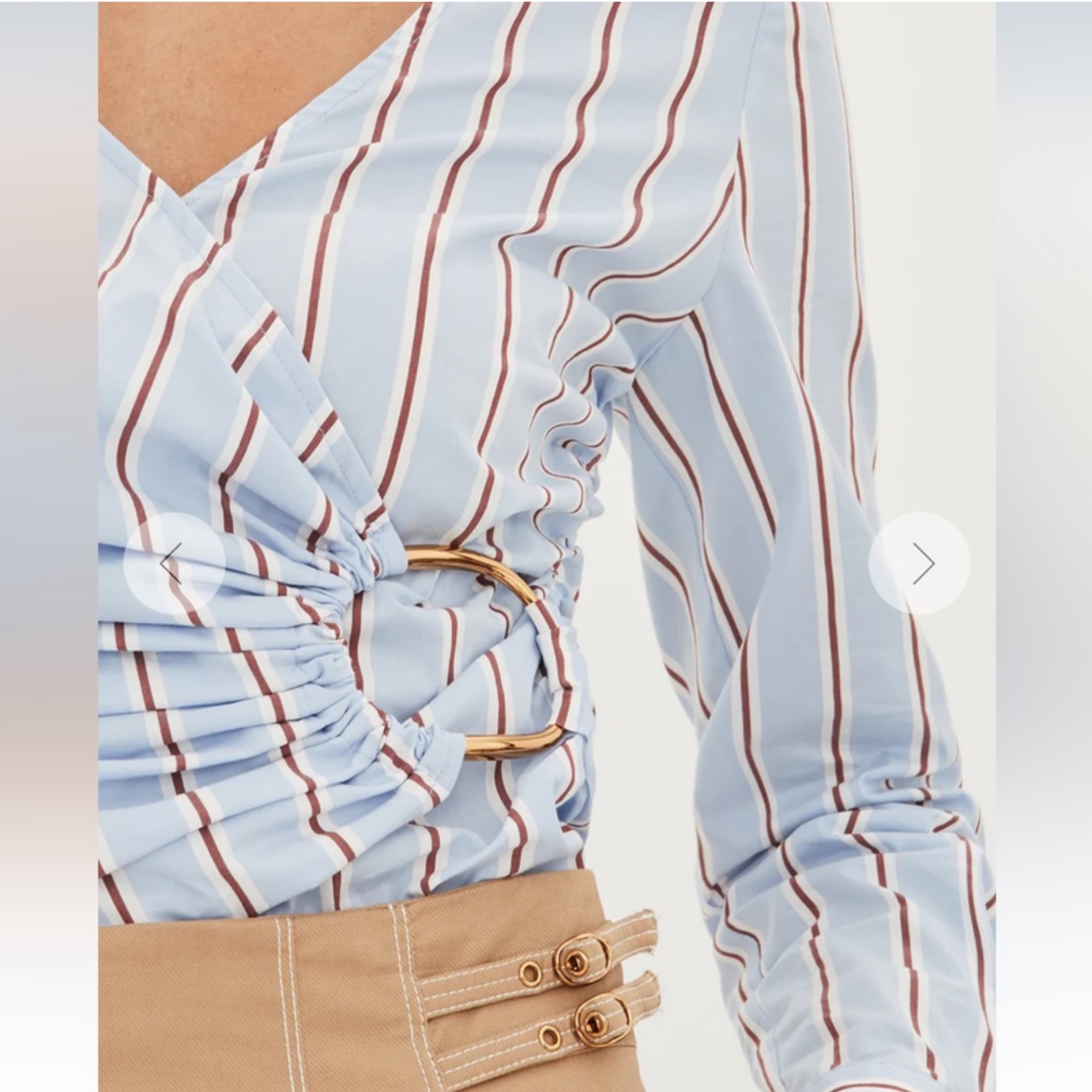 Veronica Beard Ozzie Striped Top - Image 4
